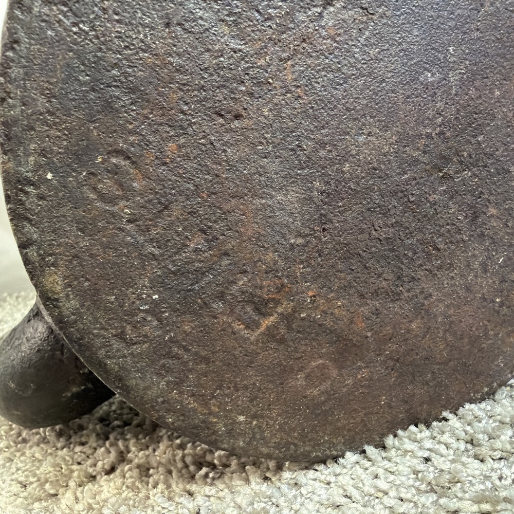 Antique Cast Iron Tea Kettle | British No 6 | 10 Pint Hearth Kettle 1800s - Picture 5 of 10